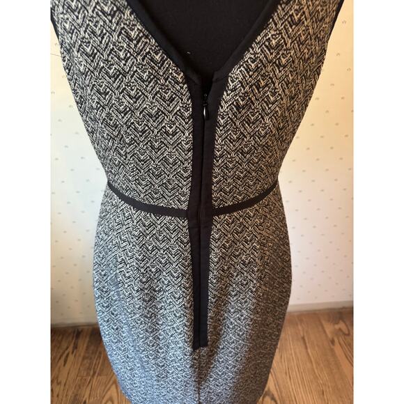 J.CREW Black Tweed Sleeveless Sheath Wool Blend Dress Size 6 - Picture 4 of 6